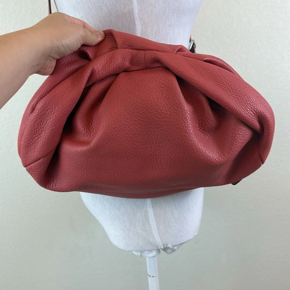 Marc Jacobs Dusty Pink Natasha Fold Over Crossbody Bag with Adjustable Strap - Picture 4 of 10